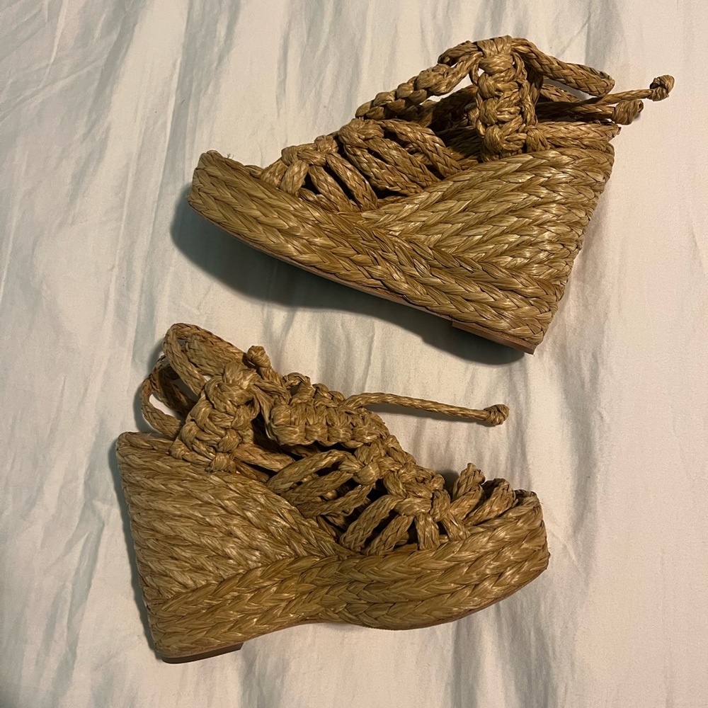 PALOMA BARCELO Camino Wedge Sandal in Natural